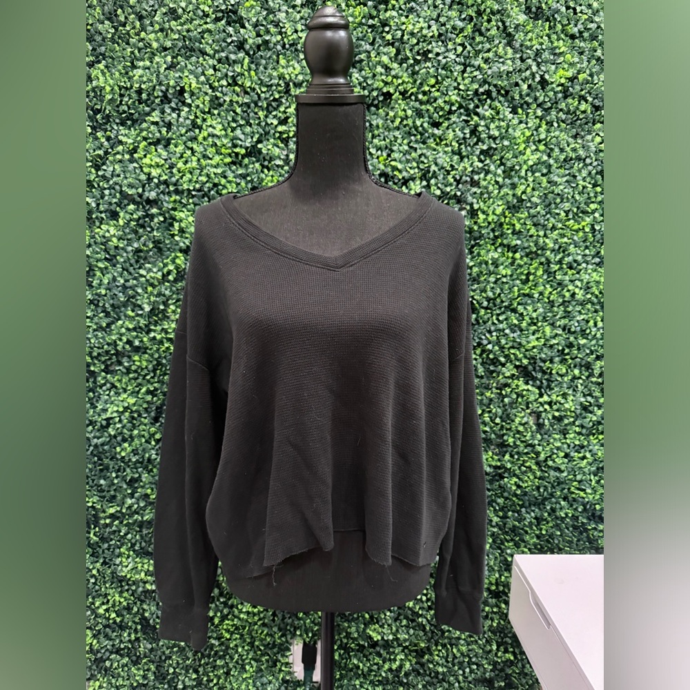 black sweater